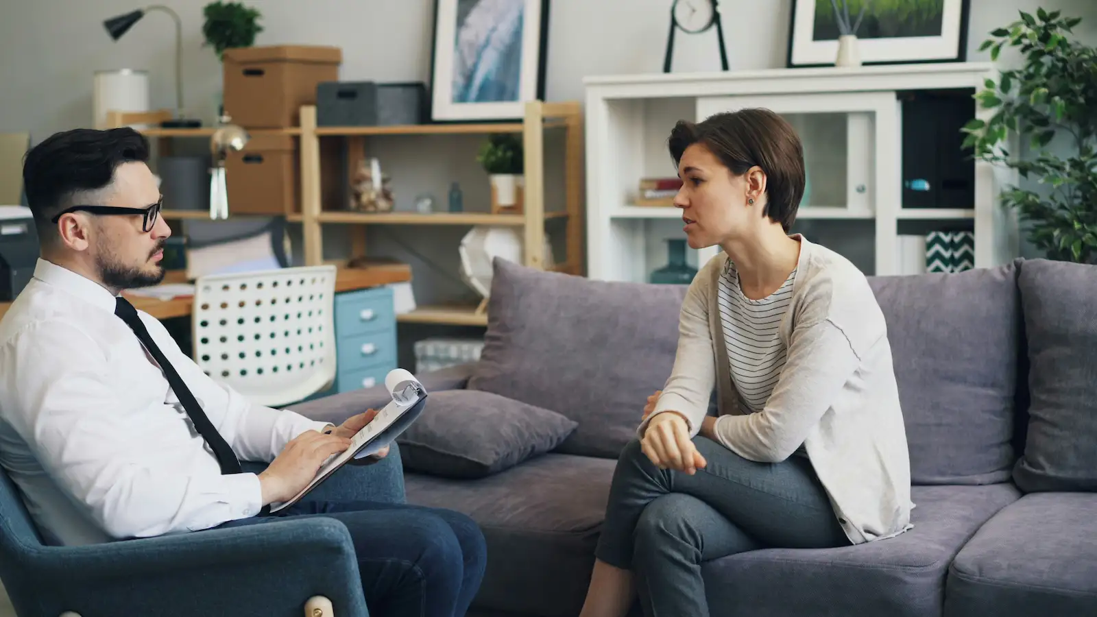 Comfortable psychology office used for psychological assessments in Windsor
